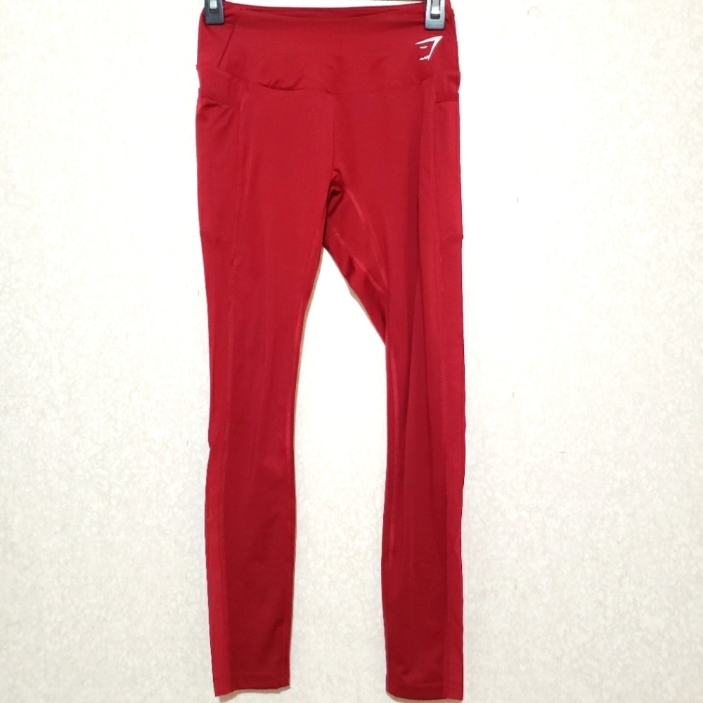 Gymshark dark Red Leggings..size:small